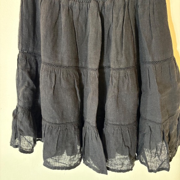Rails Addison Tiered Smocked Waist Linen Blend Mini Skirt Size XS - Picture 3 of 9